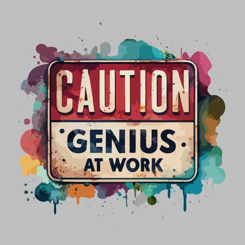 CAUTION Genius at work