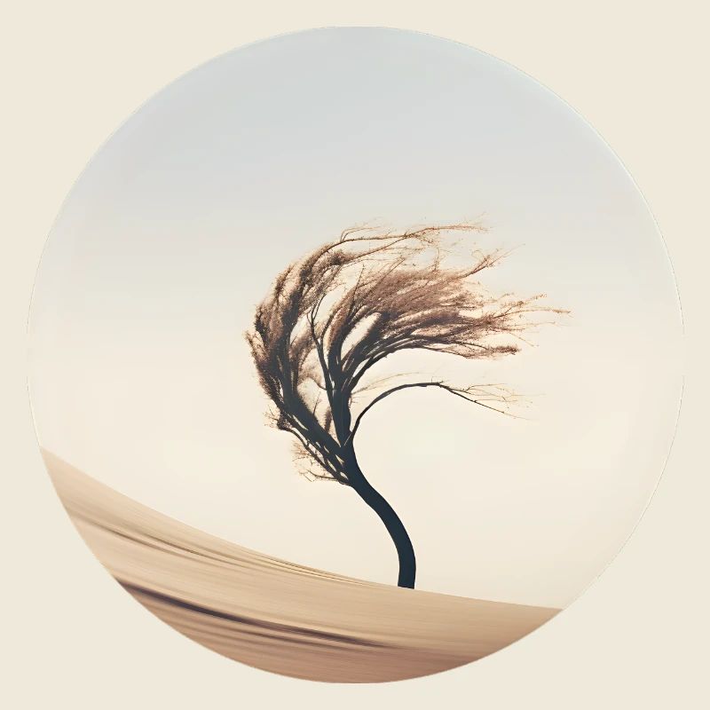 A tree in the wind
