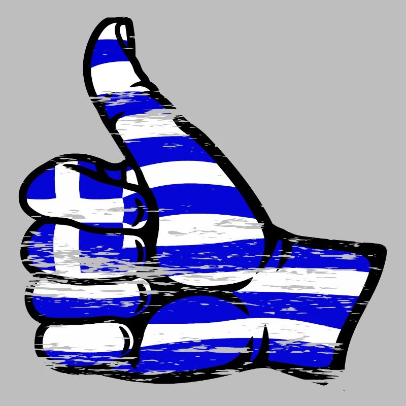 Drapeau de la Grèce OK Symbole utilisé