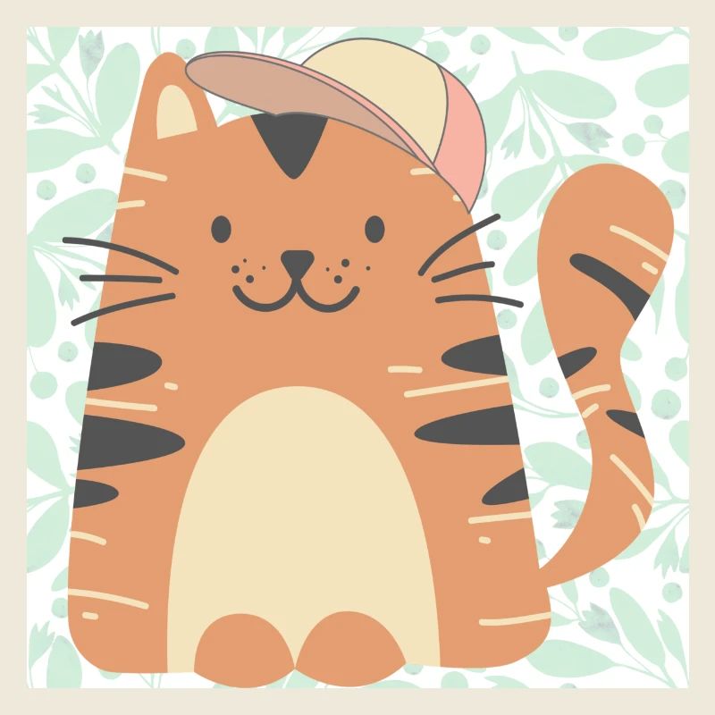 Glückliches Kätzchen.