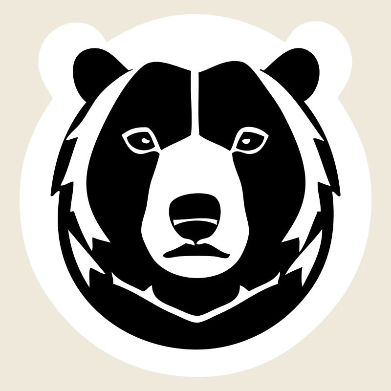 A strong fluffy bear in comic stalk