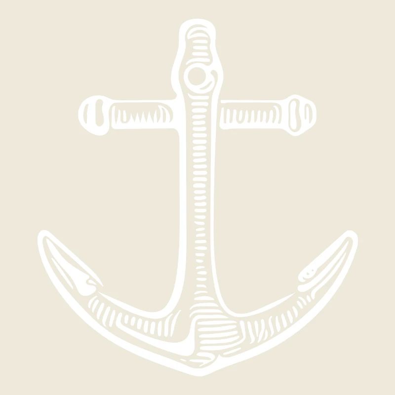 Conception de marin de tatouage de skipper d'ancre vintage