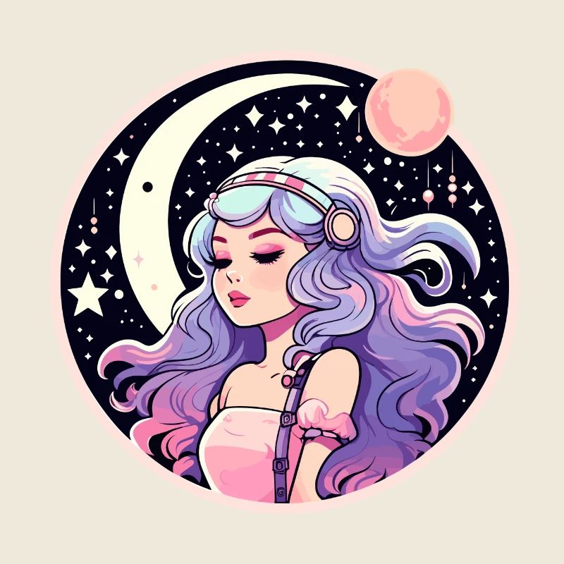 Illustration de paysage de lune