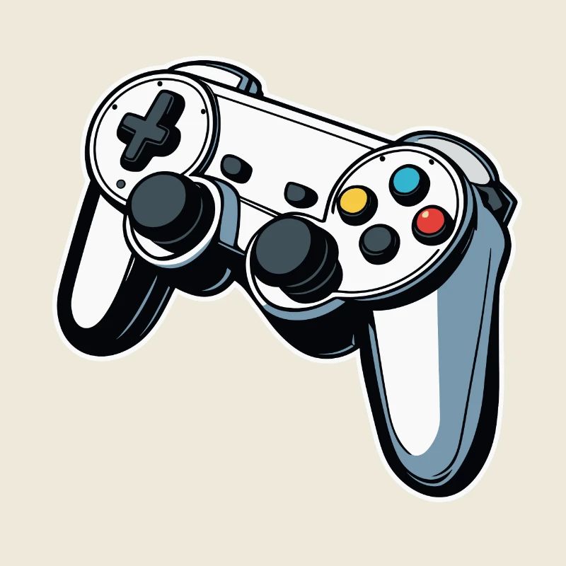 Controller White Illustration