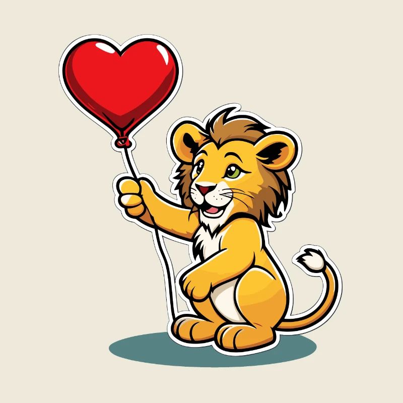 Löwe Herz - Valentinstag