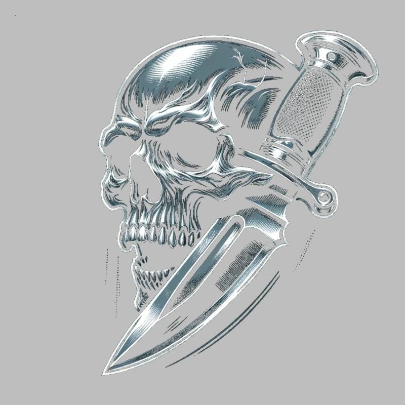 Shadow Strike: Skull Pierced by Dagger