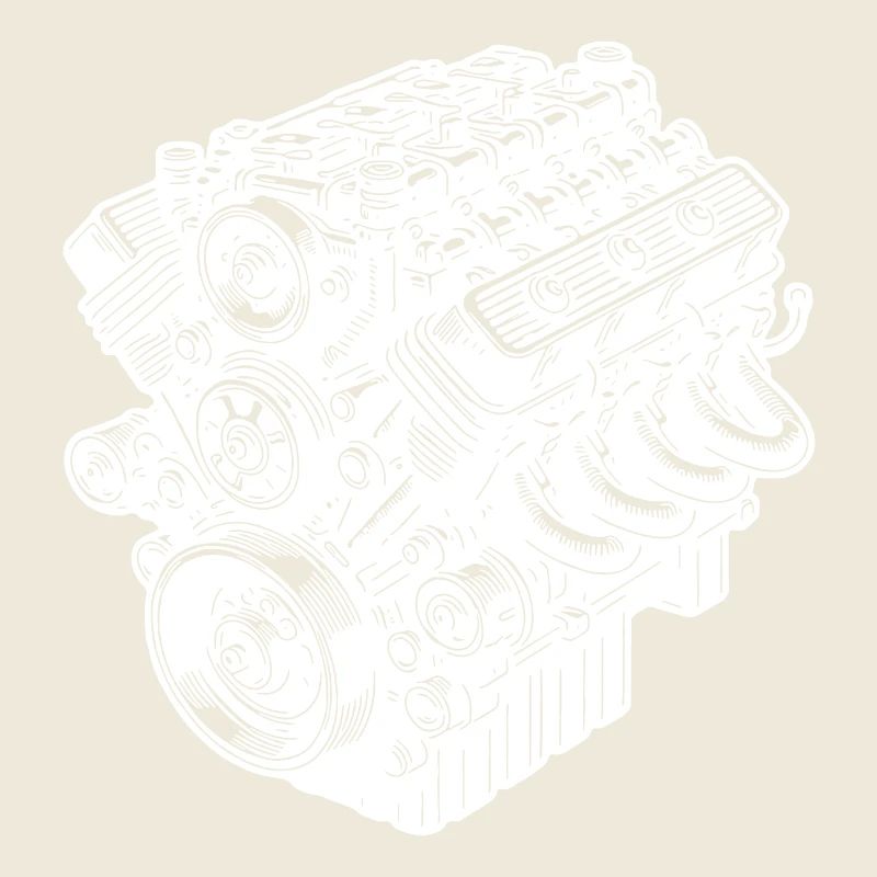 Engine Block Cylinder Fan Displacement Engine