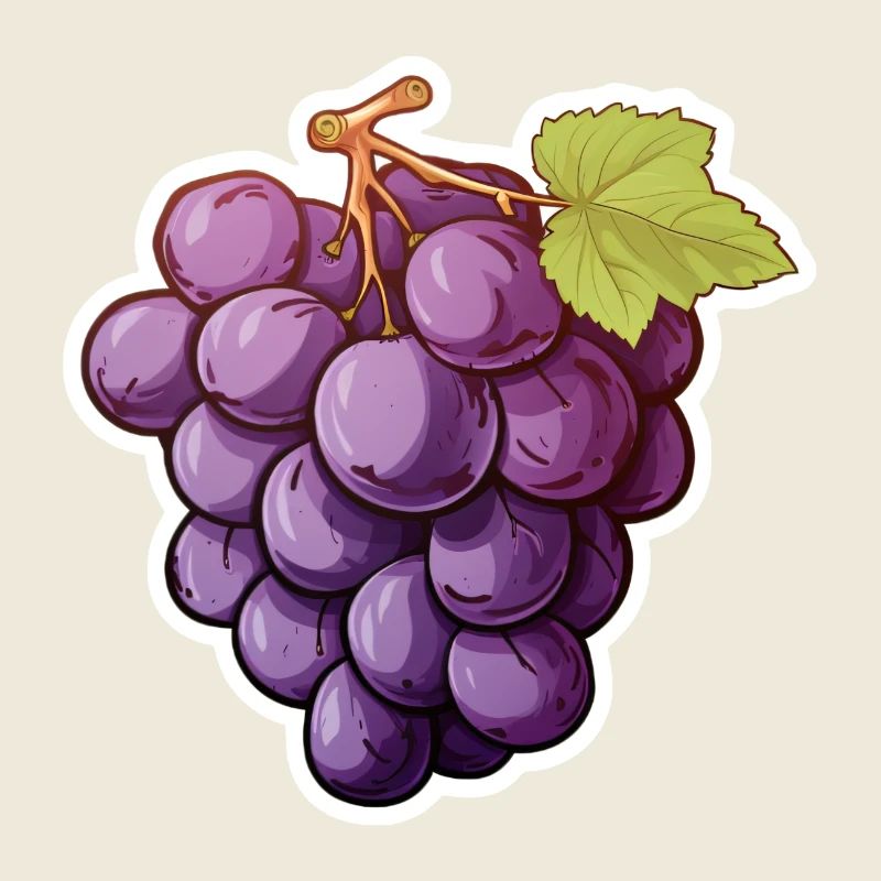 Weintraube oder dunkle Rebe