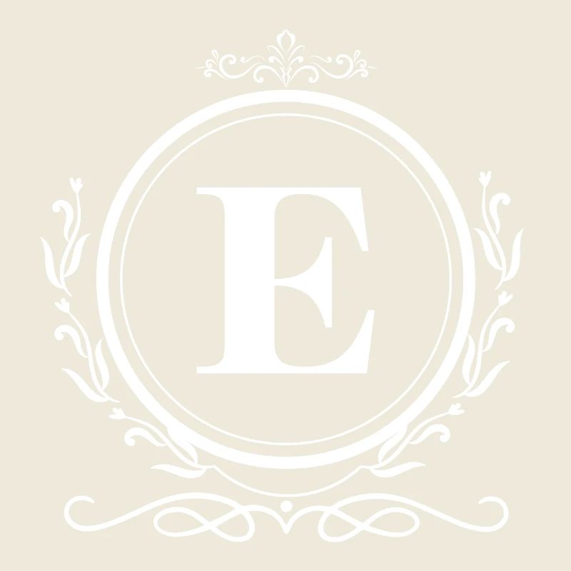 letter e decoration