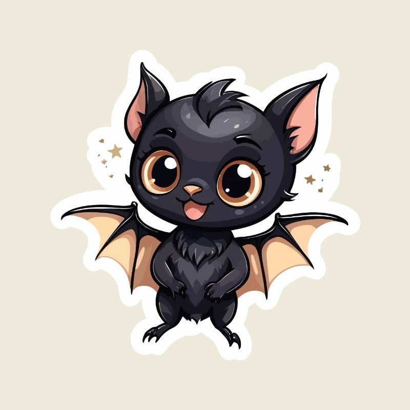 Bat Cute Illustration