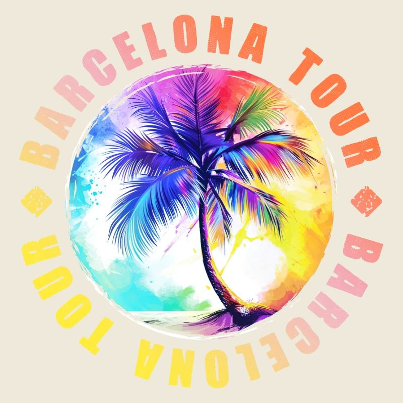 Visite de Barcelone colorée