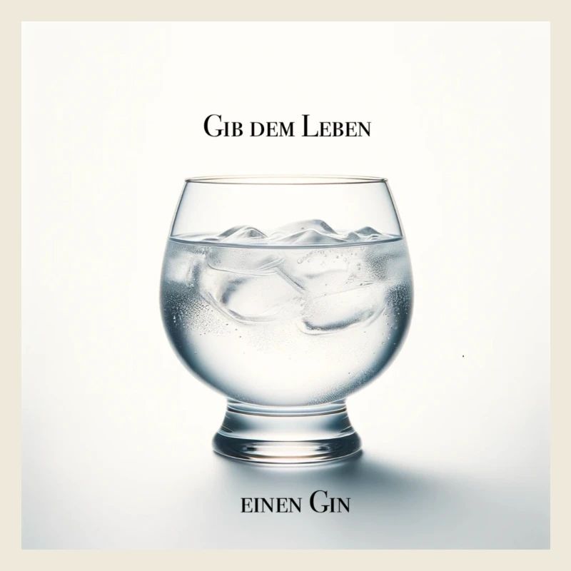 Gib dem Leben einen Gin - Trinkspruch