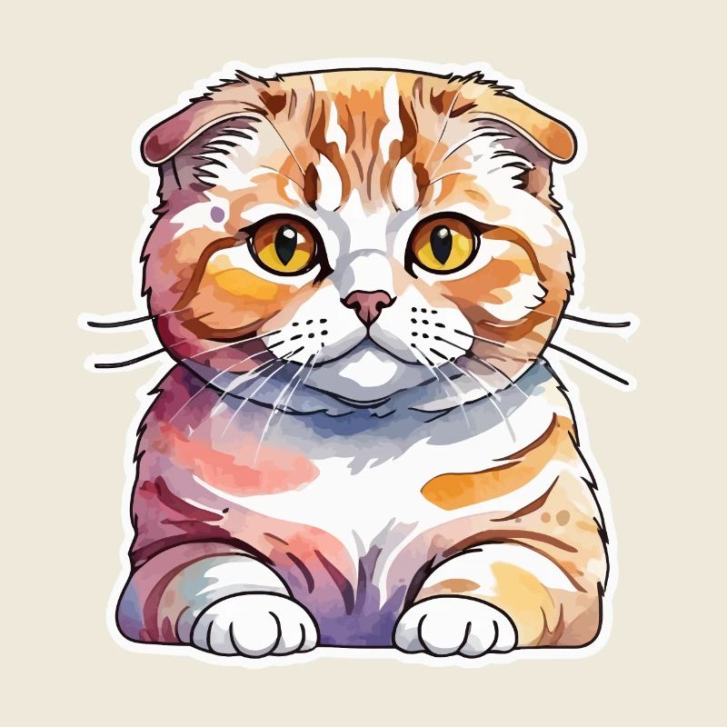 Scottish Fold Chat écossais à oreilles repliées