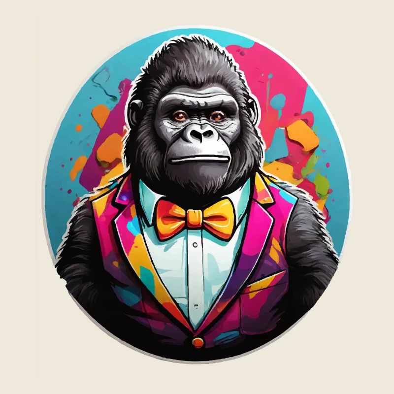 Funny Comic Gorilla