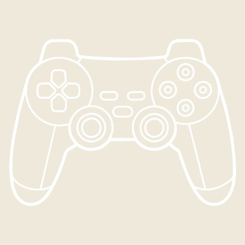 Ein Gamecontroller in weiß