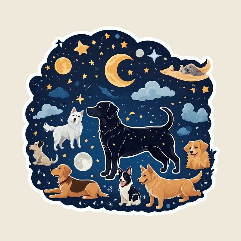 Hunde unter den Sternen