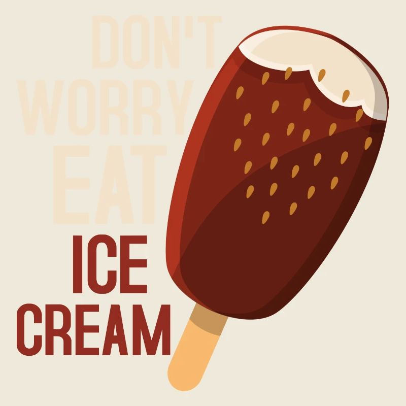 Ne vous inquiétez pas Mangez une boule de cornet de crème glacée d’été
