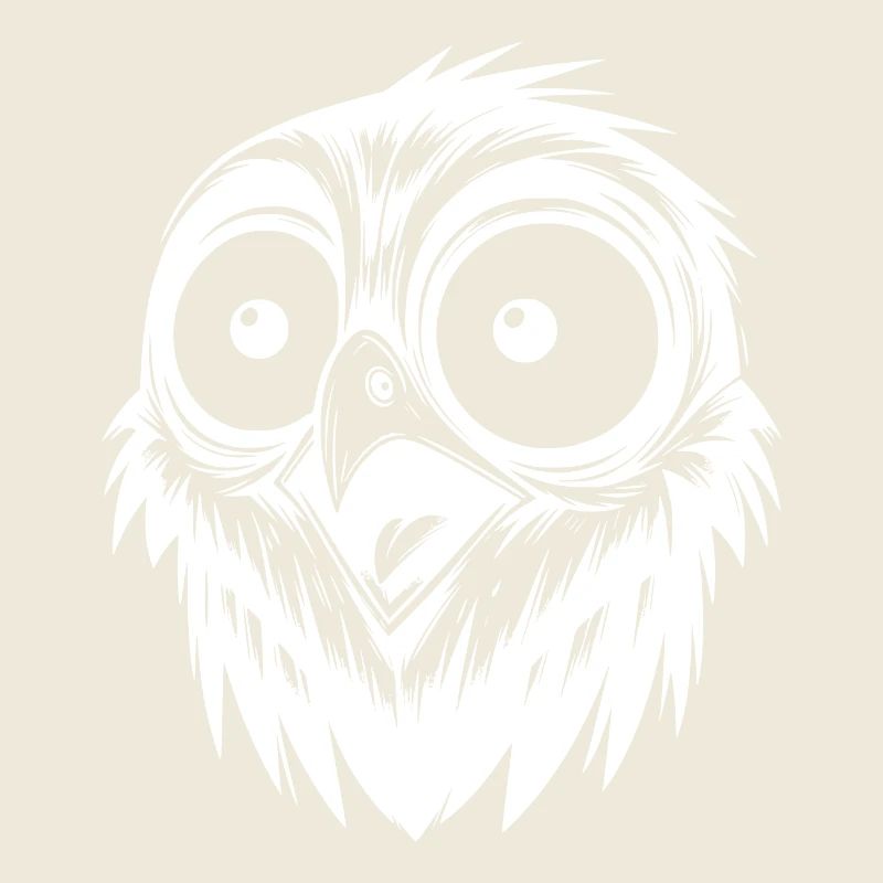 Scared Horror Bird Drawing