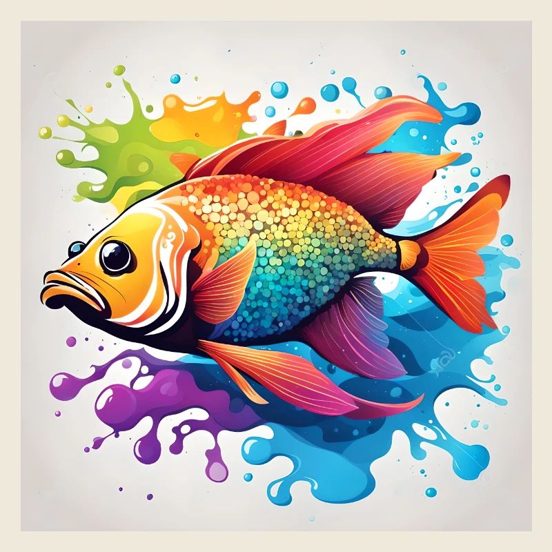 Fish colored sad
