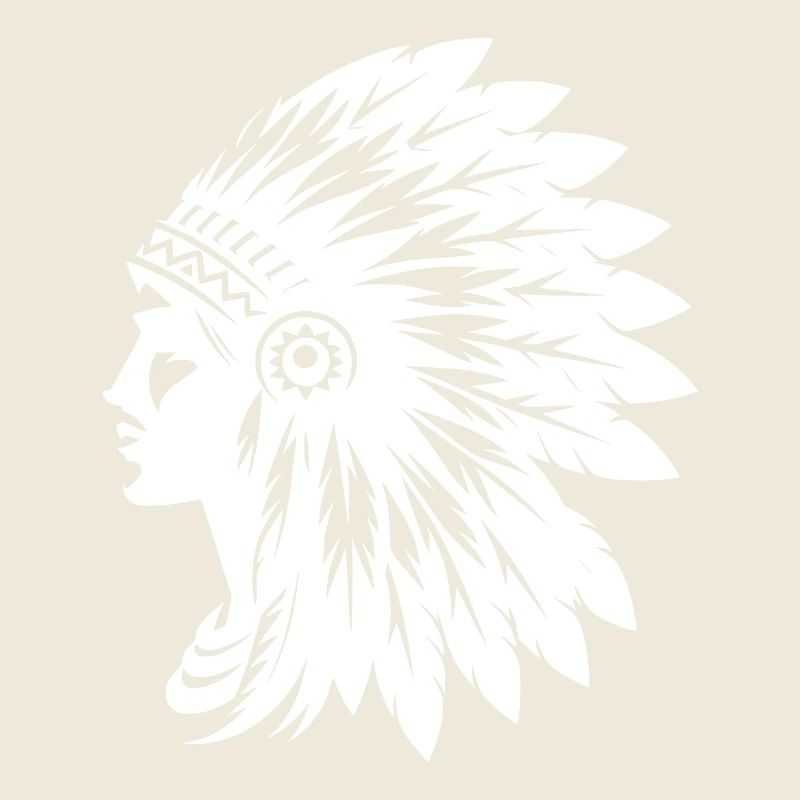 Markantes Gesicht mit elegantem Kopfschmuck