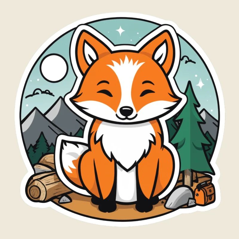 Fuchs beim Campen