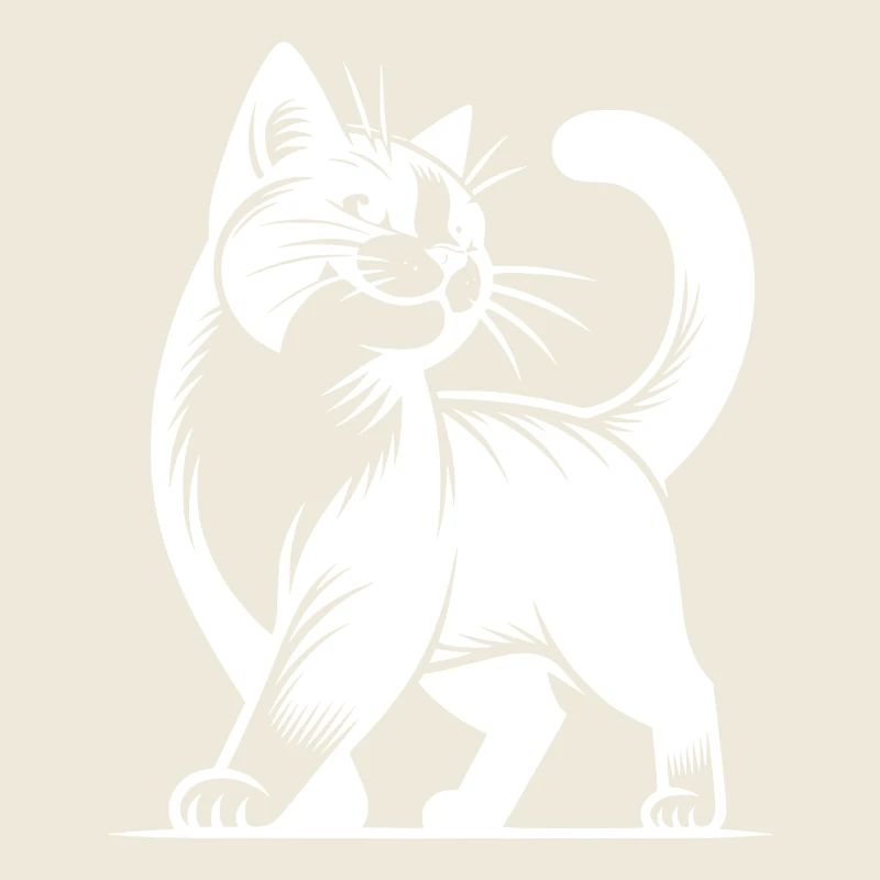 Elegante Stuben Katze mit süssem Blick