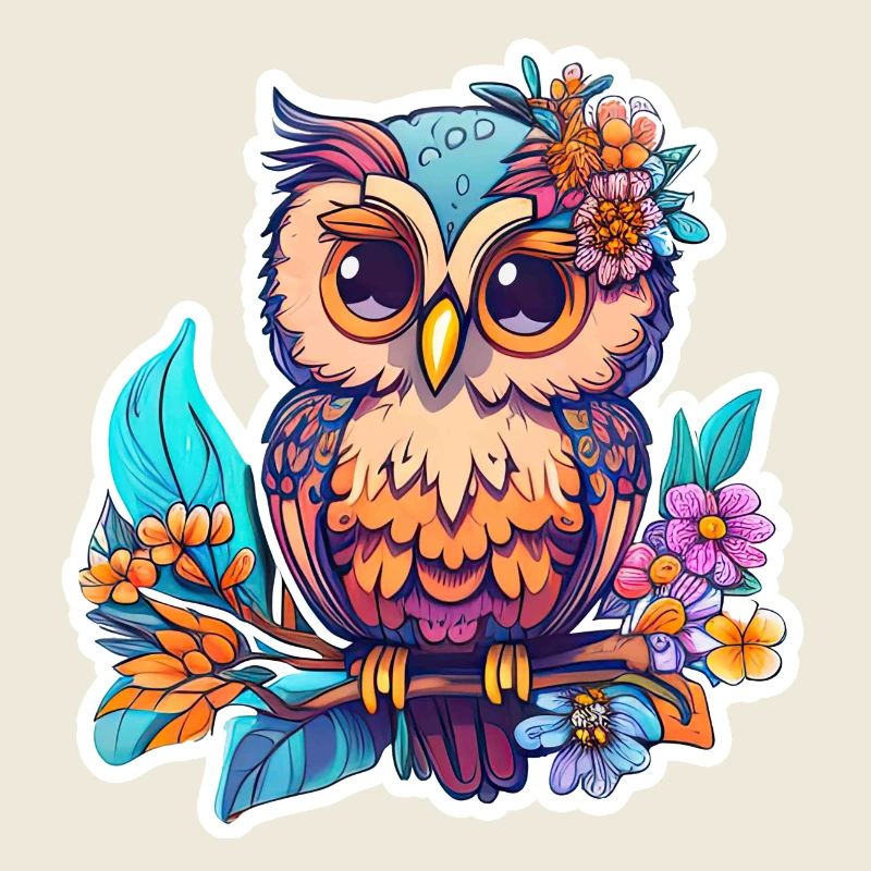 Niedliche Eule Kawaii Maskottchen