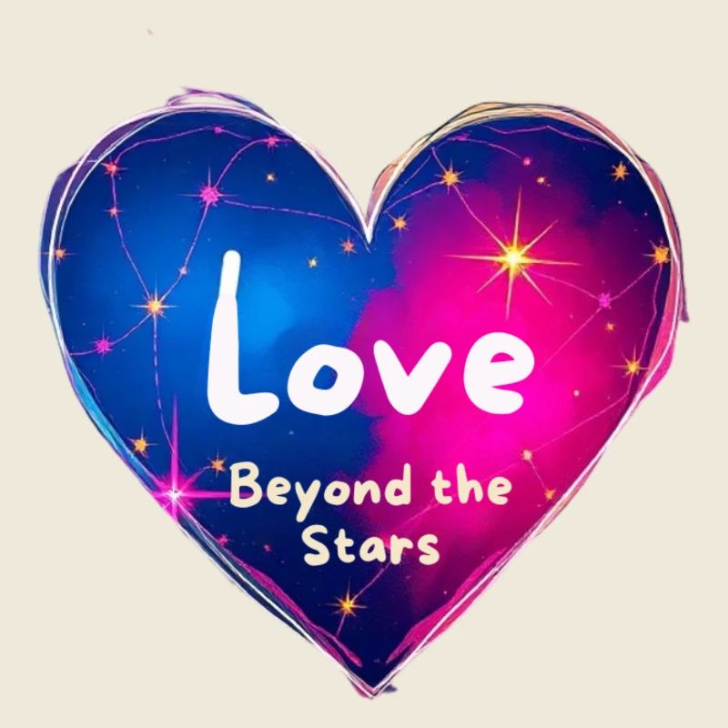 Liebe jenseits der Sterne Herz-Design