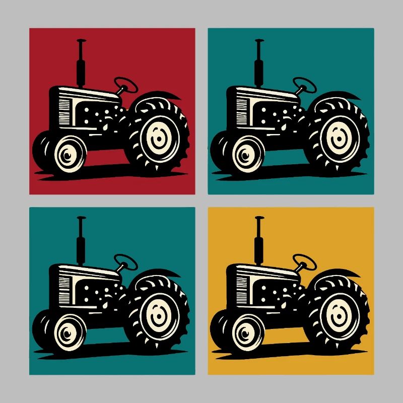Retro-Oldtimer-Traktor