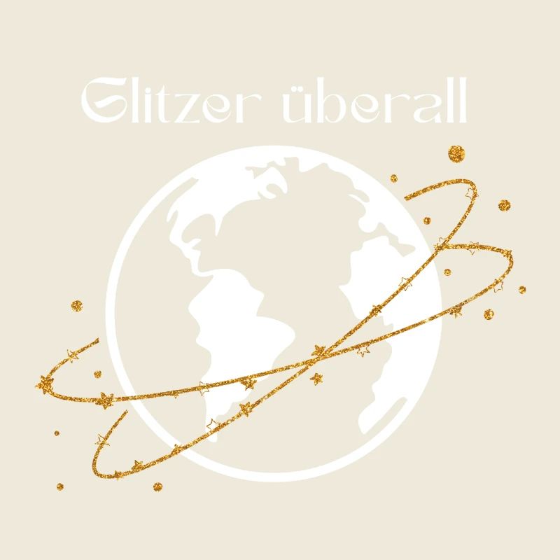 Glitter Everywhere - Conception de chemise globe scintillante