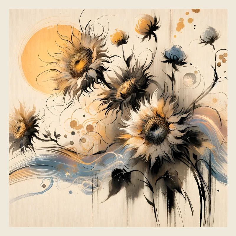 Sonnenblumen-Malerei