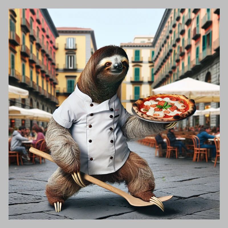 Sloth pizza maker Pizza maker Naples