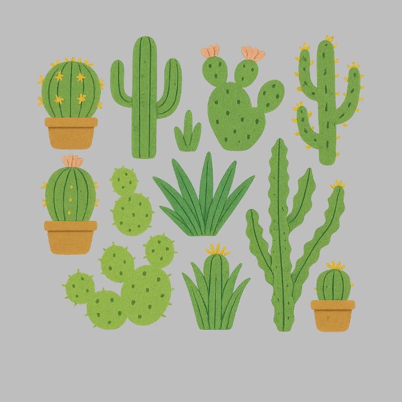 Différents types de cactus