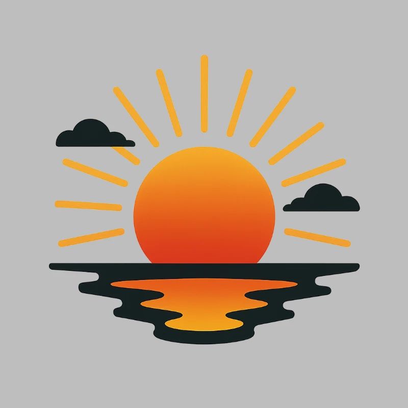 image soleil couchant