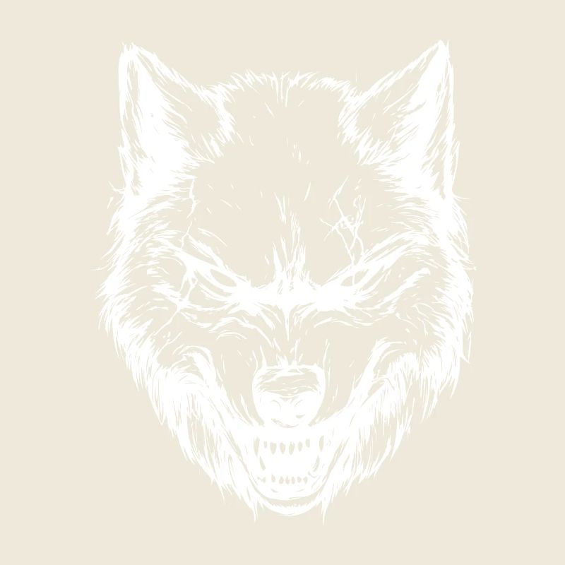 Wolf Kopf Tier
