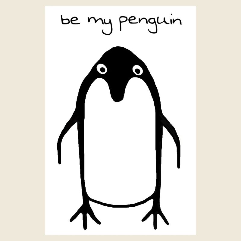 Be My Penguin Penguin Dessin