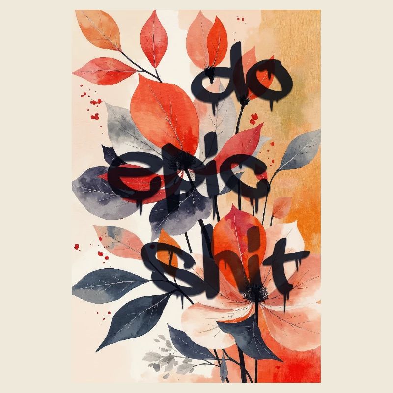Do Epic Shit — Impression d’art floral de rue