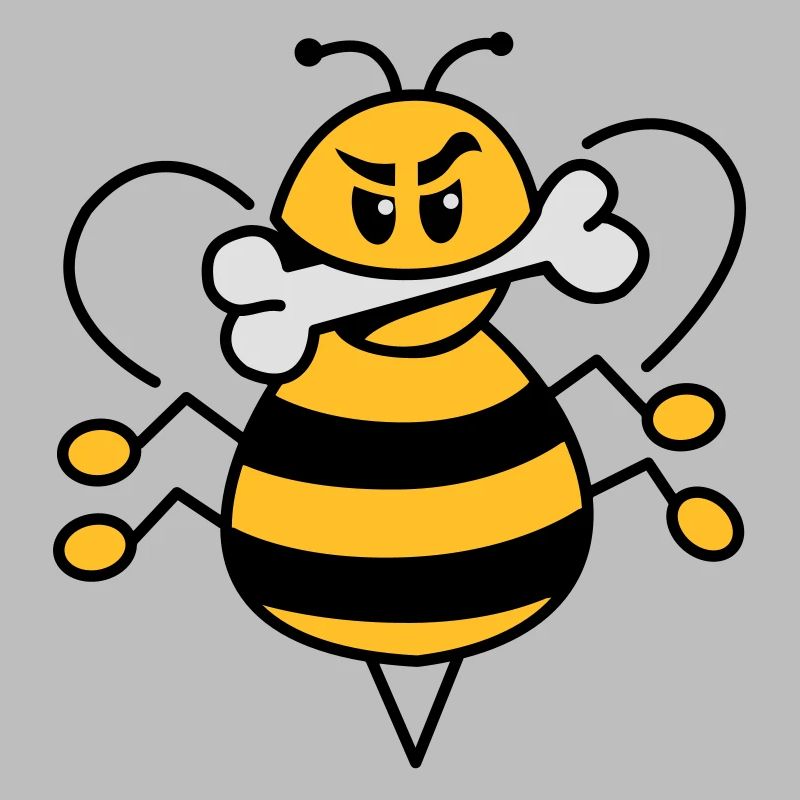 Bee with bone 1