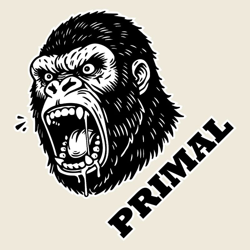 Wütender Gorilla - PRIMAL Design
