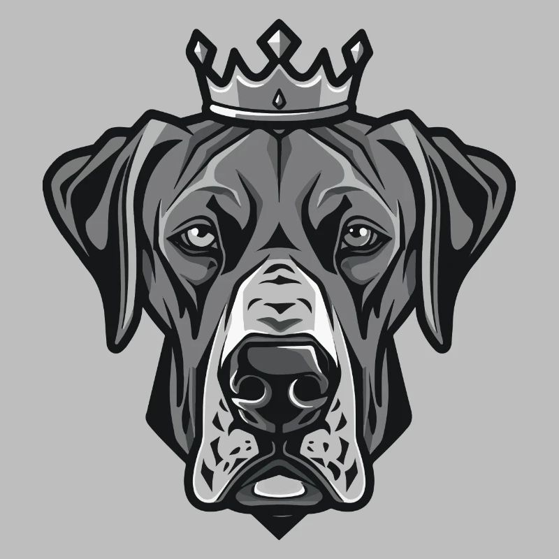 Great Dane Hund Krone
