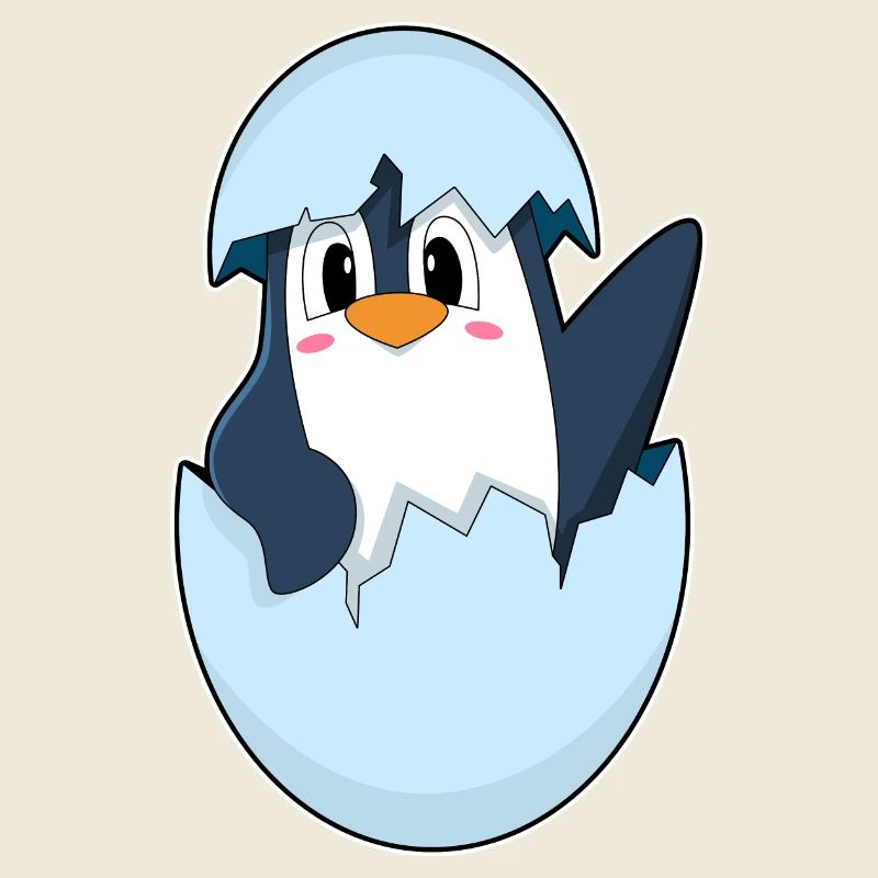 Pinguin Eierschale