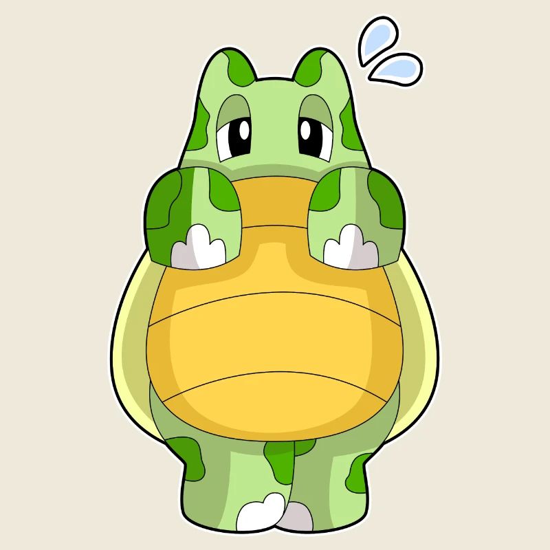 Schildkröte Schüchtern