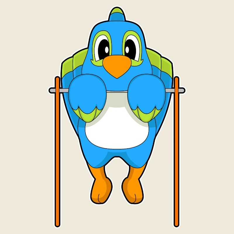 Parrot Bodybuilder Pull-ups