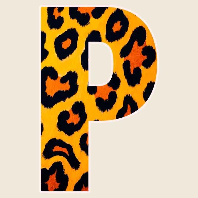 Leopard_Buchstabenmuster_-_P