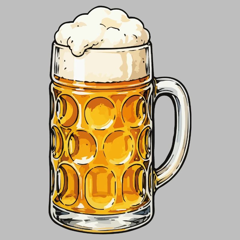 Bierkrug mit Schaum