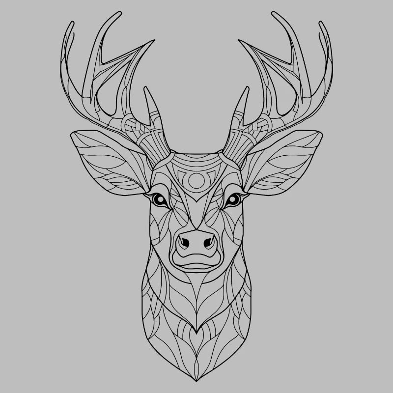 Essence de cerf : interprétation complexe de l’art au trait