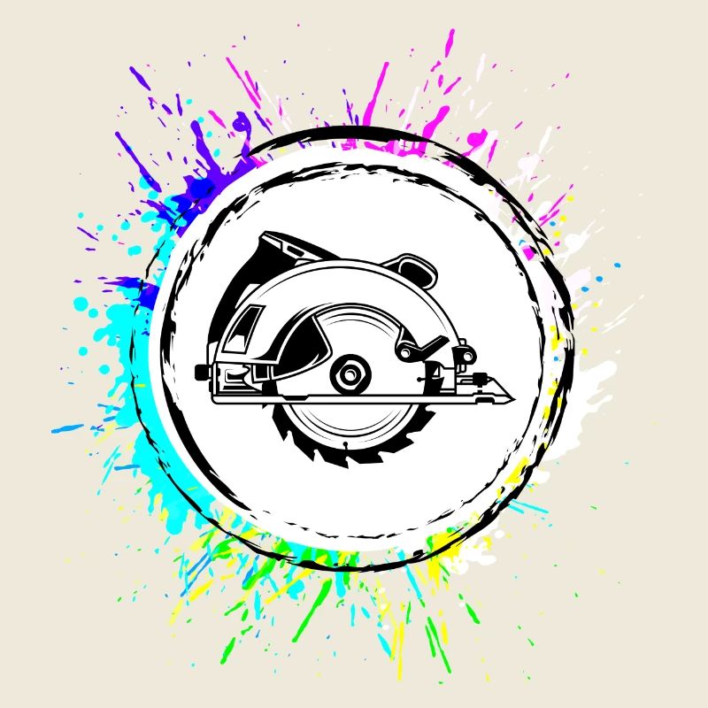 Handkreissäge Symbol Silhouette