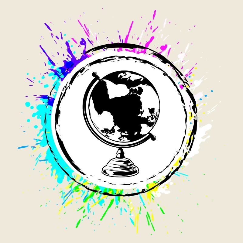 Voyage de symbole de globe