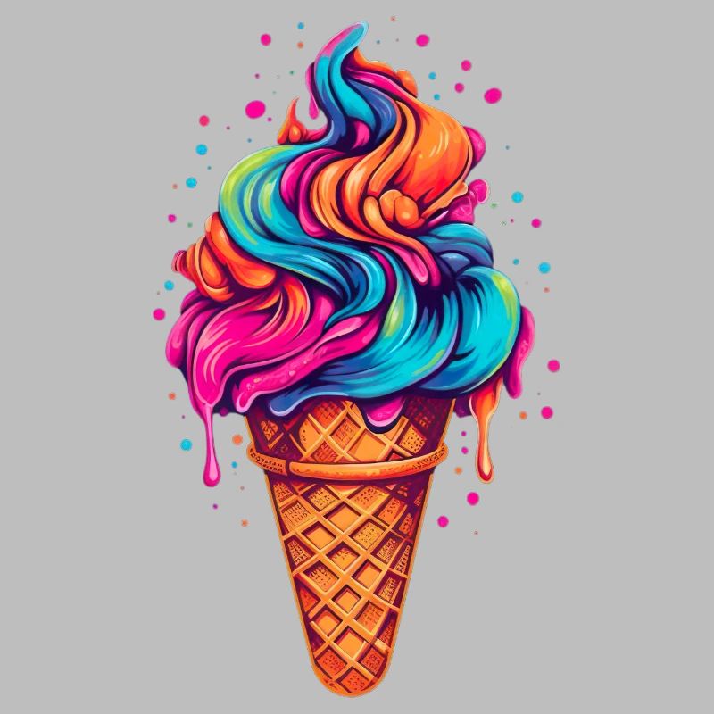 Retro Eiscream Eis Waffeleis für eine Eis