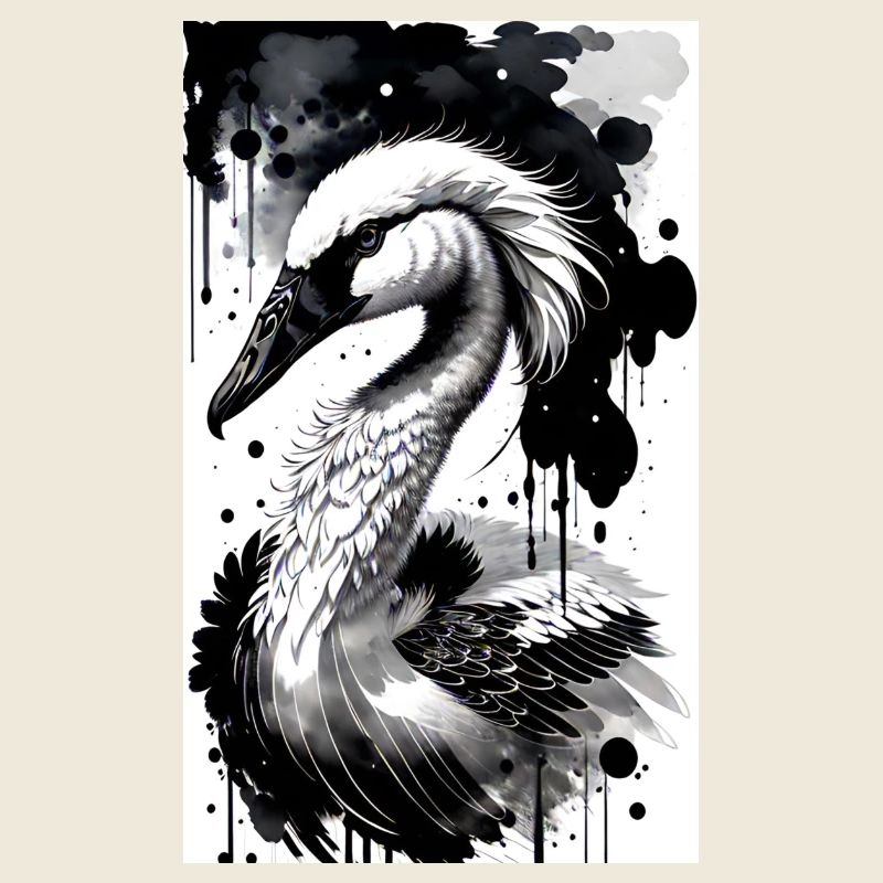 Eleganter Schwanensee